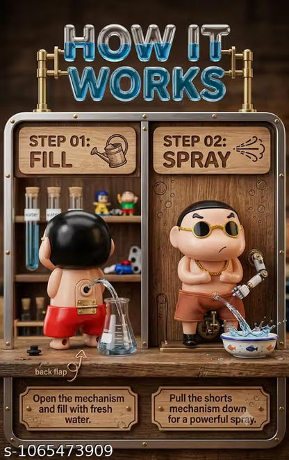 Funny Water-Spraying Cartoon Figure