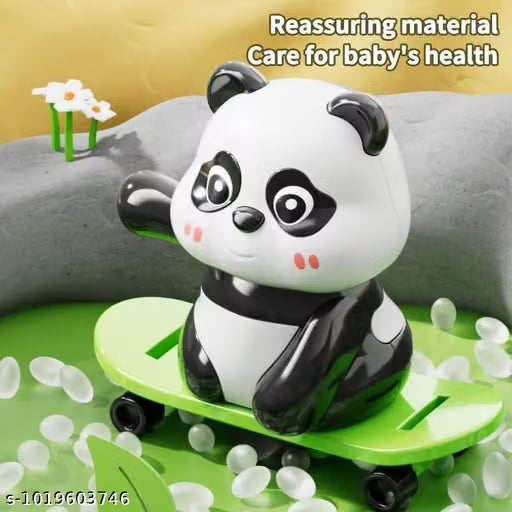 Cute Panda Action Toy Set – 3-Piece Moving Toy Collection
