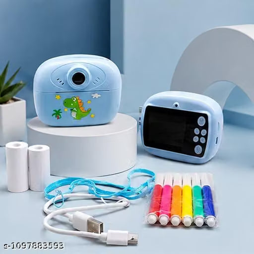 Instant Print Digital Camera with Thermal Printer, Photo Camera Toy for Children