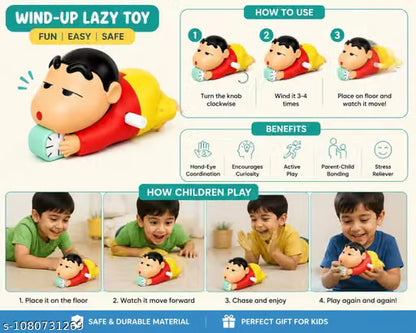 Wind-Up Lazy Cartoon Toy