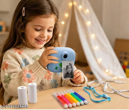 Instant Print Digital Camera with Thermal Printer, Photo Camera Toy for Children